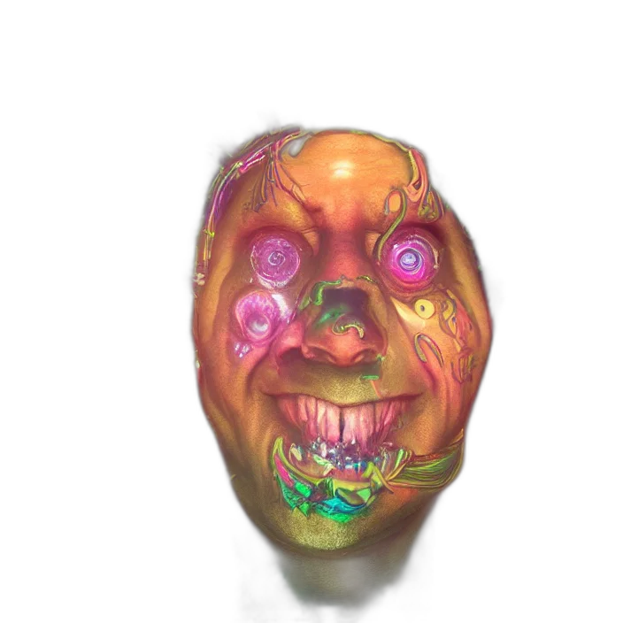 mask, face, creature, robot transparent PNG cut-out