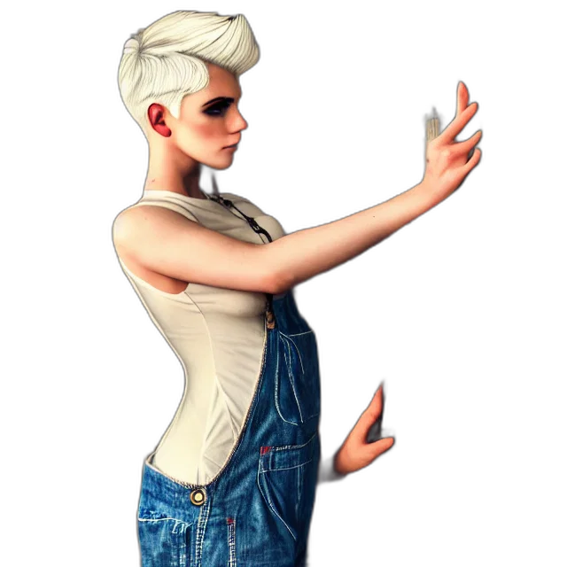 staff, dress, jacket, concept art, 3d render, pixel art, fantasy art, full transparent PNG cut-out