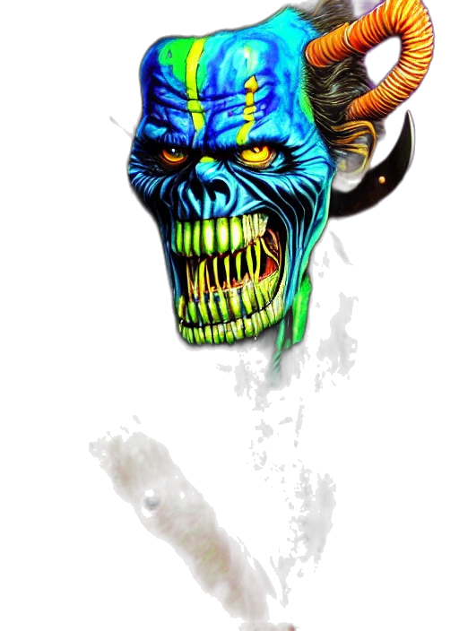 mask, face, creature, staff transparent PNG cut-out