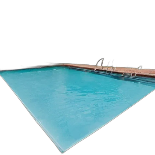umbrella, staff, 3d render, underwater, blue, pastel, swimming, pool transparent PNG cut-out