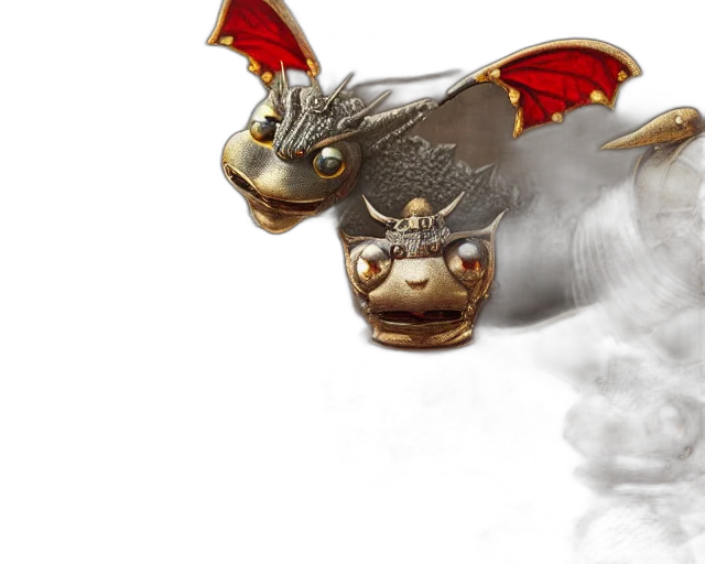 dragon, mask, jewelry, concept art transparent PNG cut-out