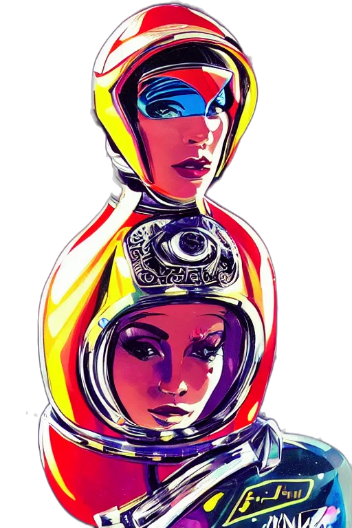 crown, jewelry, comic book art, concept art, cyberpunk, fantasy art, outer space, neon transparent PNG cut-out