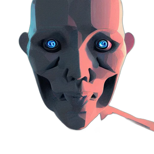robot, mask, face, creature transparent PNG cut-out