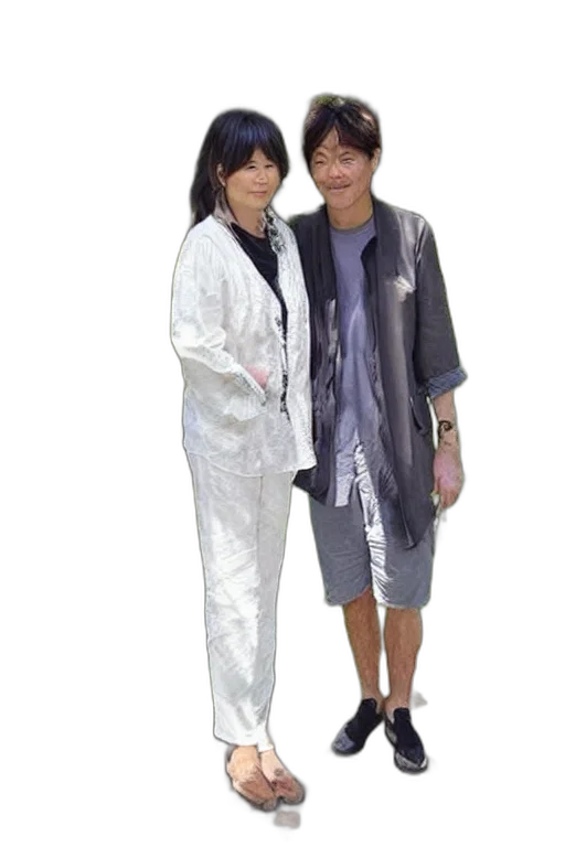 jacket, staff, umbrella, photorealistic transparent PNG cut-out