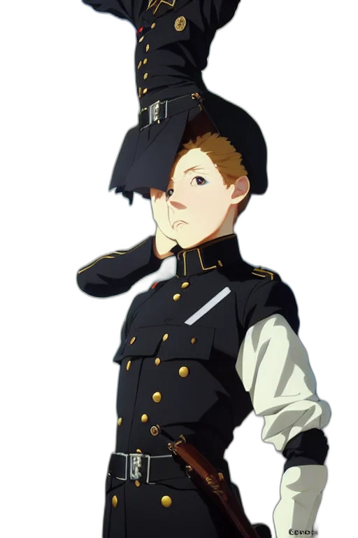 staff, hat, jacket, weapon transparent PNG cut-out