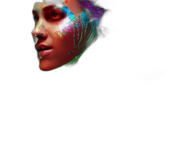 face, mask, robot, creature transparent PNG cut-out