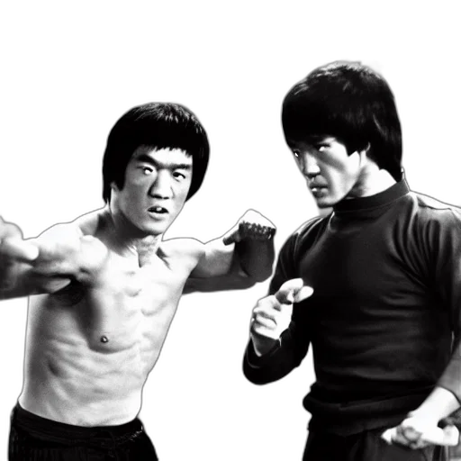photorealistic, jackie, chan, bruce, lee, thomas, jefferson transparent PNG cut-out