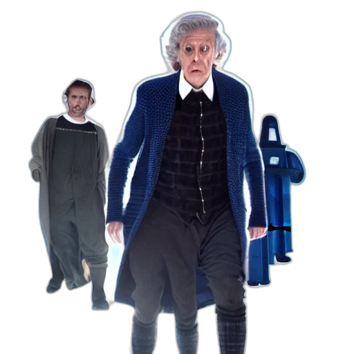 jacket, staff, concept art, outer space transparent PNG cut-out