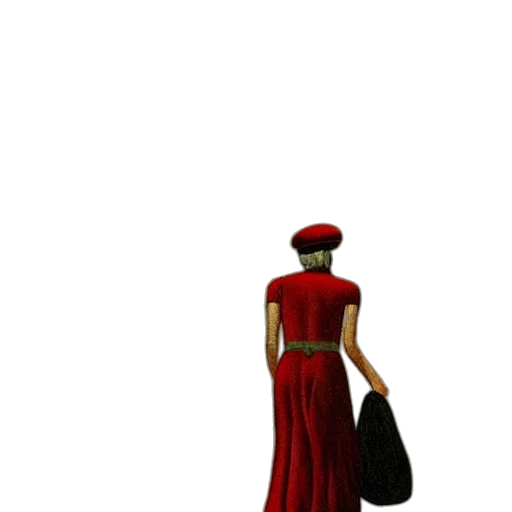 dress, staff, hat, crown transparent PNG cut-out