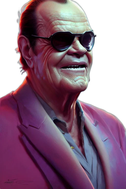 jacket, face, photorealistic, comic book art, 3d render, concept art, neon, red transparent PNG cut-out