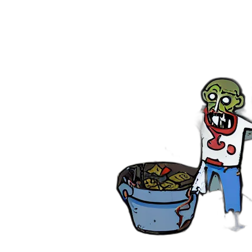 food, creature, robot, mask, concept art, pixel art, 3d render, cartoon transparent PNG cut-out