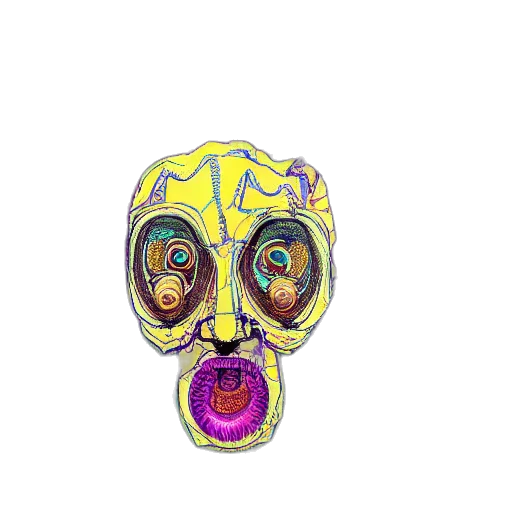 mask, face, robot, creature transparent PNG cut-out