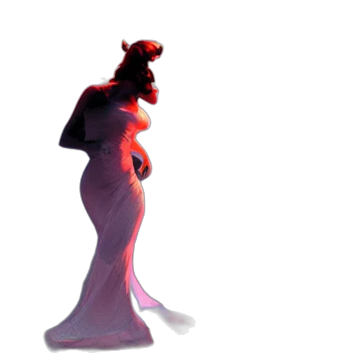 dress, crown, creature, robot, concept art, 3d render, vaporwave, fantasy art transparent PNG cut-out