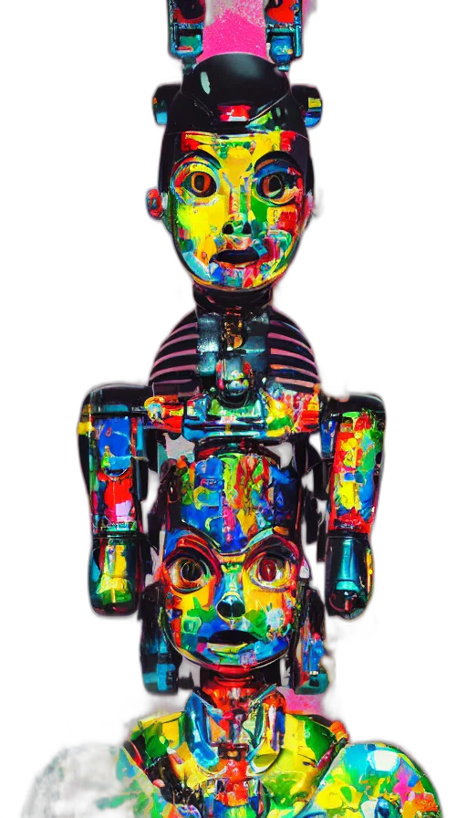 robot, mask, face, jacket transparent PNG cut-out