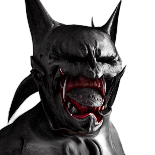 mask, animal, 3d render, concept art, comic book art, photorealistic, realistic, vampire transparent PNG cut-out