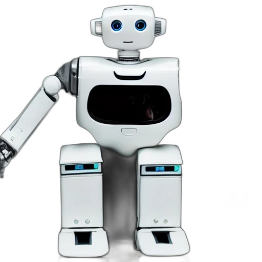 robot, 3d render, plush, made, ikea transparent PNG cut-out