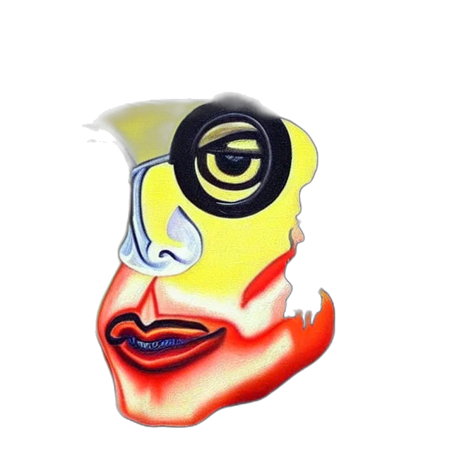 mask, face, creature, crown, 3d render, photorealistic, cartoon, concept art transparent PNG cut-out