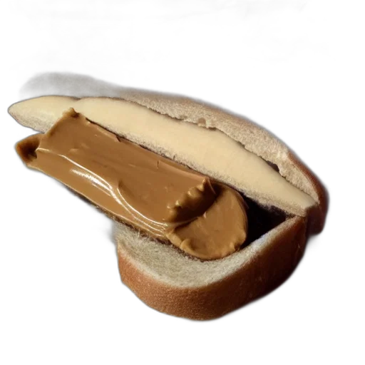 food, crown, shoes, weapon, 3d render, photorealistic, peanut, butter transparent PNG cut-out