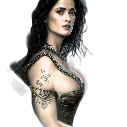 jewelry, dress, fantasy art, comic book art transparent PNG cut-out