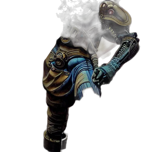 dragon, mask, staff, weapon transparent PNG cut-out