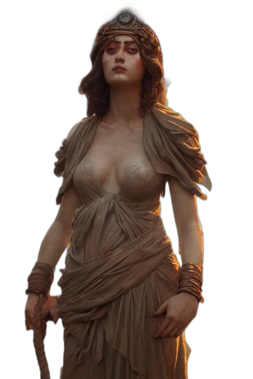 dress, jewelry, fantasy art, concept art transparent PNG cut-out