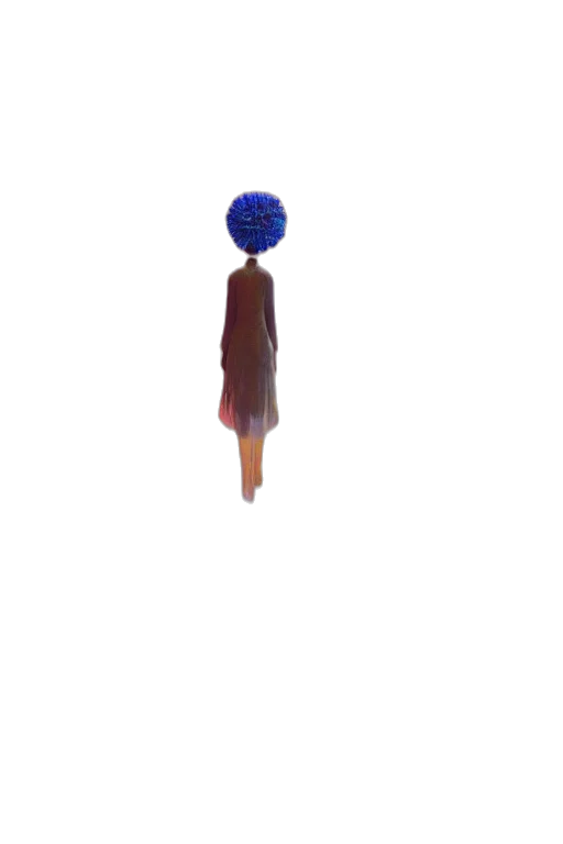 staff, dress, umbrella, hair transparent PNG cut-out
