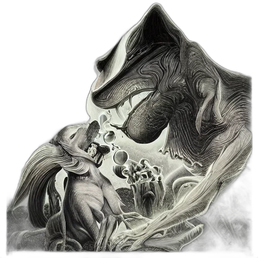 dragon, creature, mask, animal transparent PNG cut-out