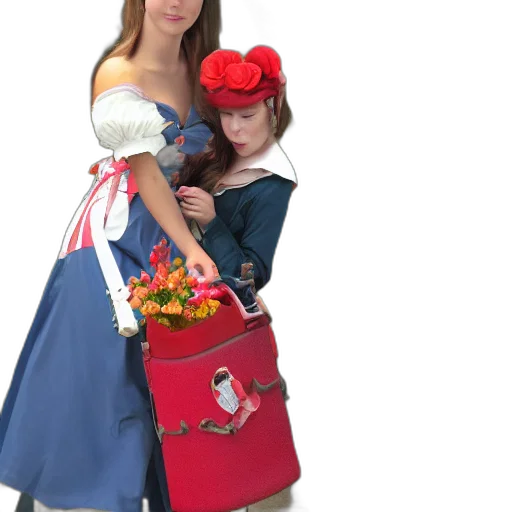 dress, 3d render, photorealistic, aerith transparent PNG cut-out