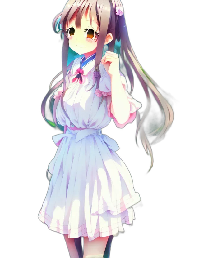 dress, staff, creature, hat transparent PNG cut-out