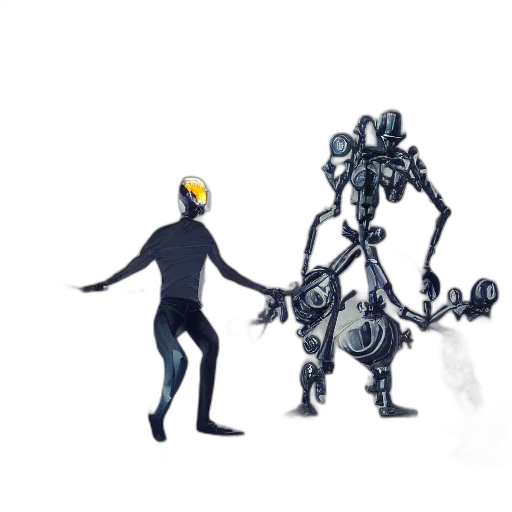 robot, creature, mask, concept art transparent PNG cut-out