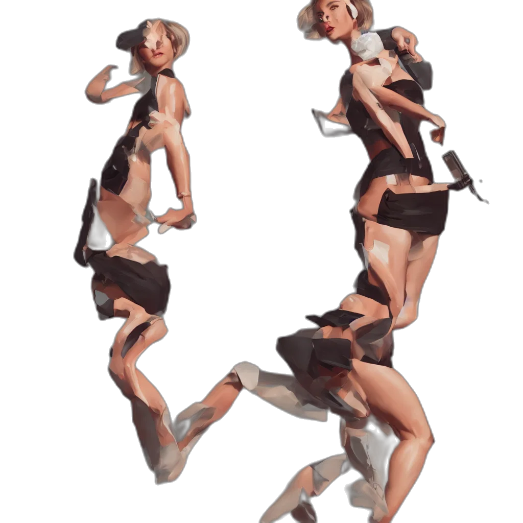dress, shoes, creature, concept art transparent PNG cut-out