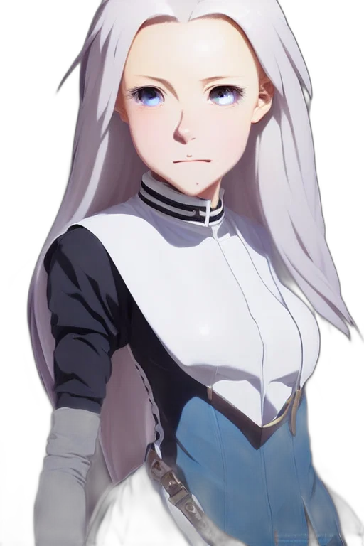 robot, dress, face, staff transparent PNG cut-out