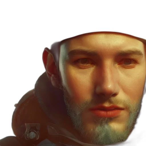 face, hat, crown, jacket transparent PNG cut-out
