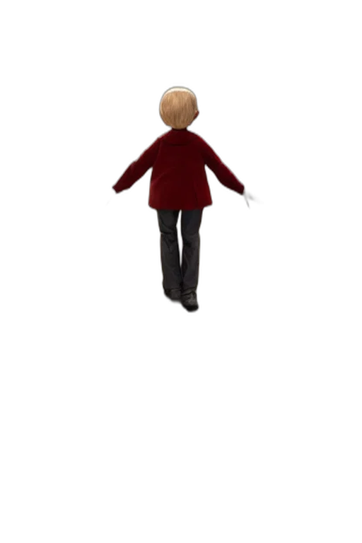 jacket, staff, creature, robot transparent PNG cut-out