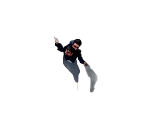 staff, jacket, creature, sword transparent PNG cut-out