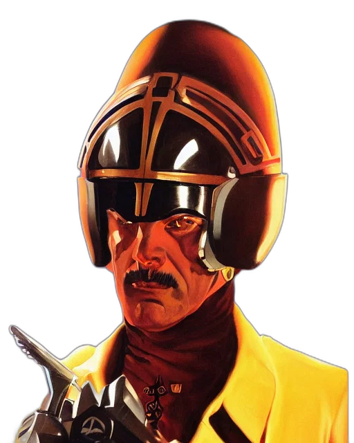 staff, sword, mask, face, comic book art, concept art, fantasy art, photorealistic transparent PNG cut-out