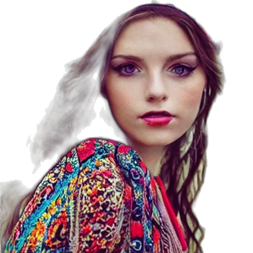 face, dress, jacket, jewelry transparent PNG cut-out