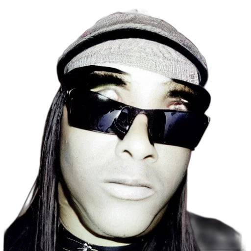 mask, face, hat, jacket, photorealistic, vaporwave, 3d render, cyberpunk transparent PNG cut-out