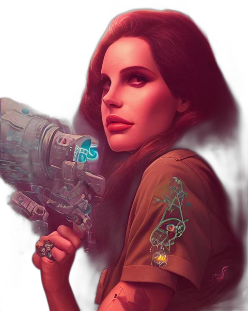 weapon, jacket, comic book art, concept art transparent PNG cut-out