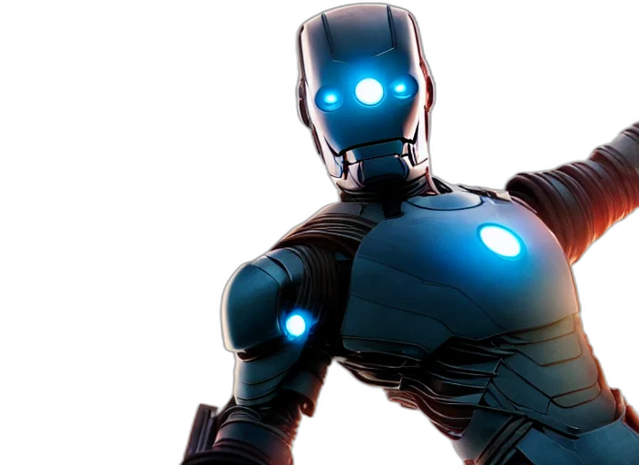 robot, 3d render, comic book art, concept art, film, still, bender, new transparent PNG cut-out