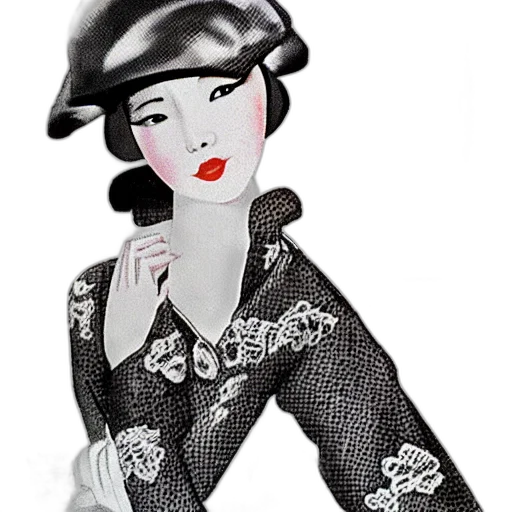 jewelry, dress, hat, staff transparent PNG cut-out