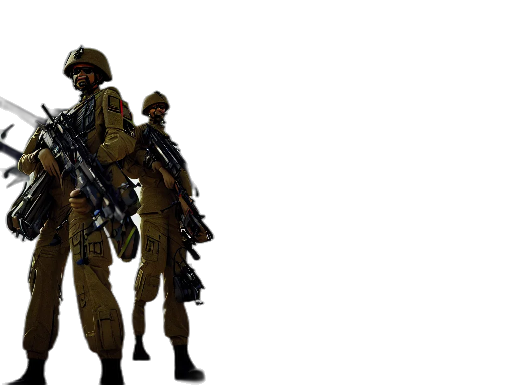 weapon, staff, concept art, 3d render, pixel art, photorealistic, earth tones, soldiers transparent PNG cut-out