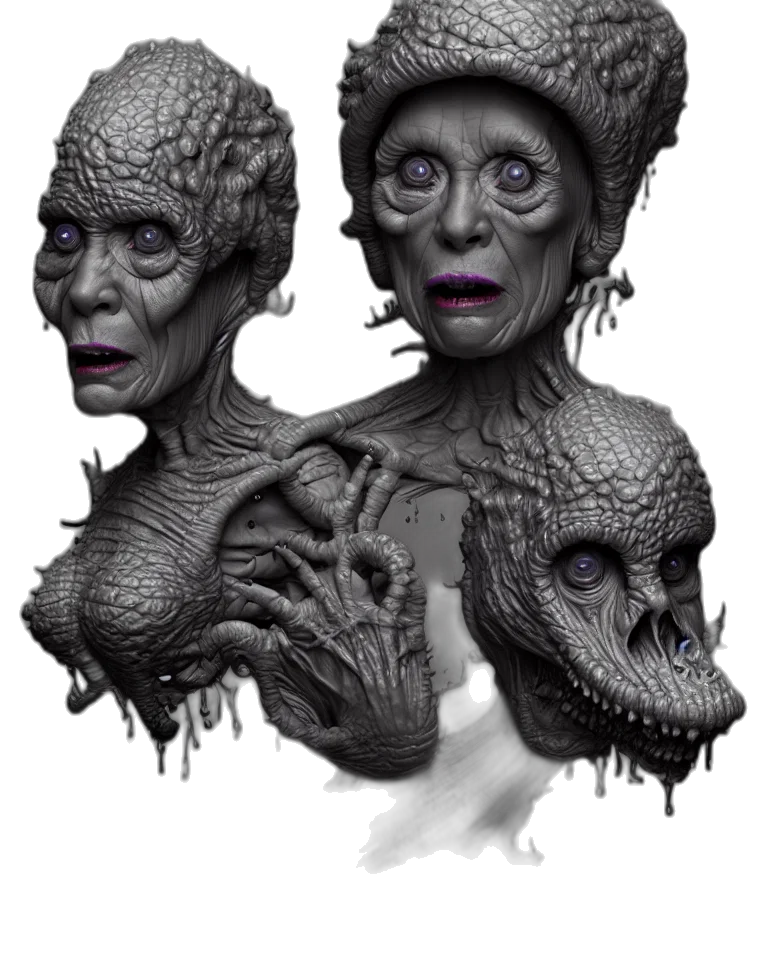 creature, mask, face, concept art transparent PNG cut-out