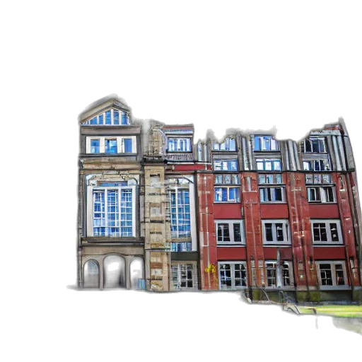 building, 3d render, concept art, photorealistic transparent PNG cut-out