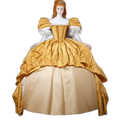 dress, crown, jacket, 3d render transparent PNG cut-out
