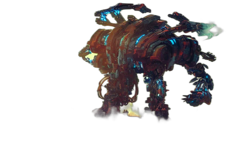 robot, creature, weapon, dragon transparent PNG cut-out