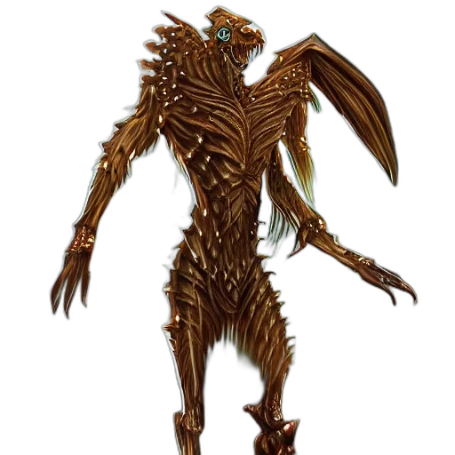 creature, robot, dragon, animal, concept art, 3d render, fantasy art, digital transparent PNG cut-out