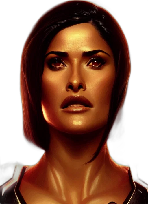 face, comic book art, photorealistic, concept art transparent PNG cut-out