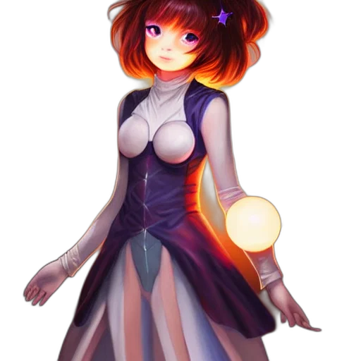 dress, staff, crown, flower transparent PNG cut-out