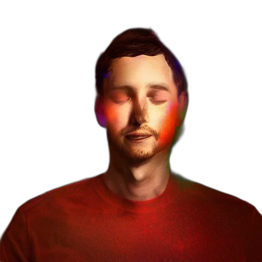 face, mask, robot, staff, 3d render, photorealistic, concept art, vaporwave transparent PNG cut-out